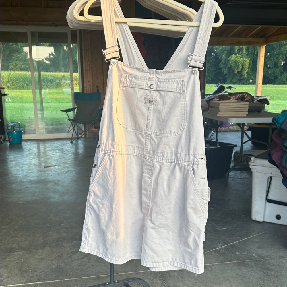 Lee light khaki Denim Overalls